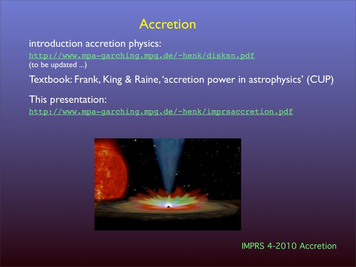 IMPRS Accretion