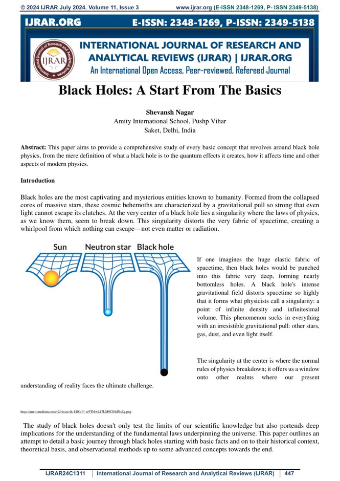 Black Hole Formation